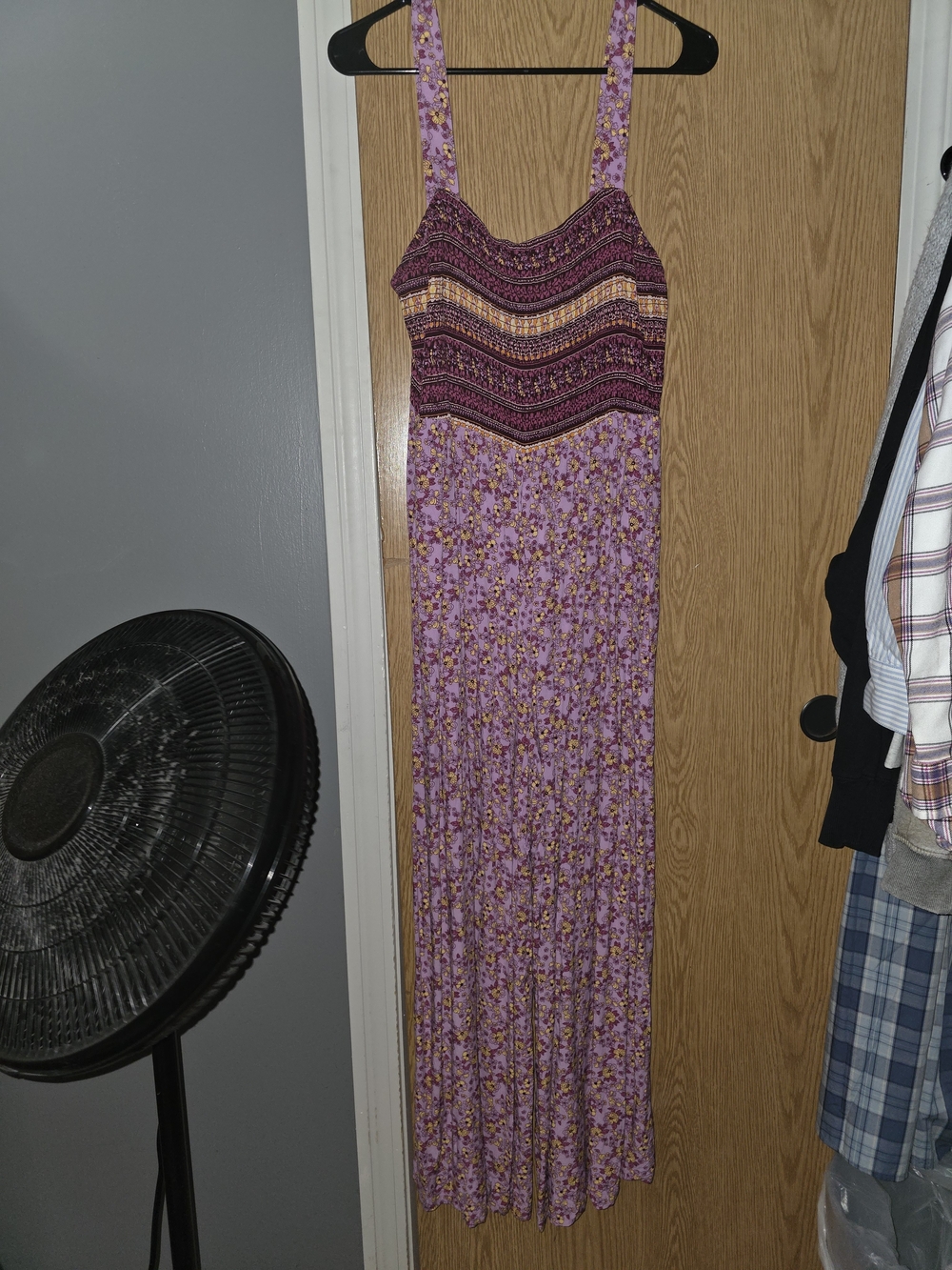 Boohoo Floral Maxi Dress Purple & Pink XL